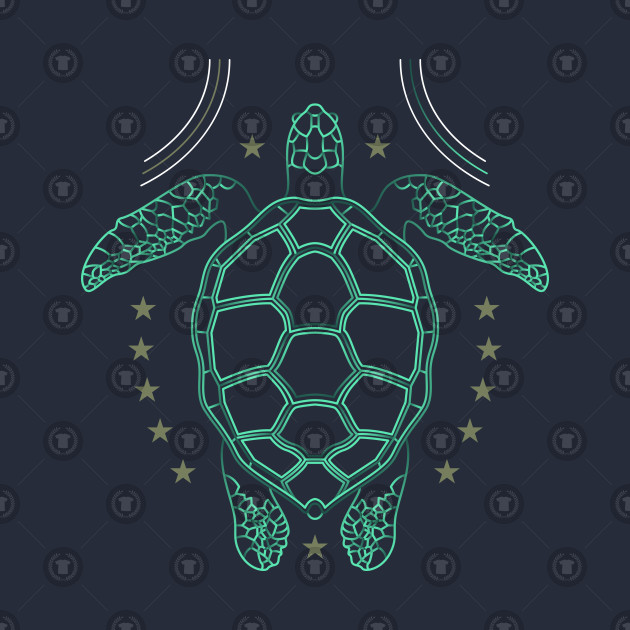 630x630 Sea Turtle Thin Line Drawing - Sea Turtle Line Drawing