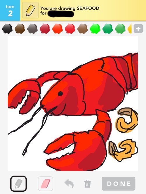 500x667 seafood drawings - Seafood Drawing