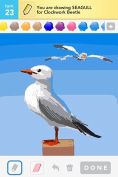 236x354 How To Draw A Cartoon Seagull Step - Seagull Cartoon Drawing