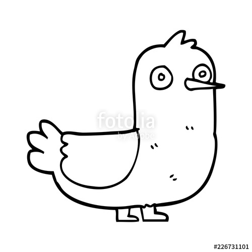 500x500 Line Drawing Cartoon Seagull Stock Image And Royalty Free Vector - Seagull Cartoon Drawing
