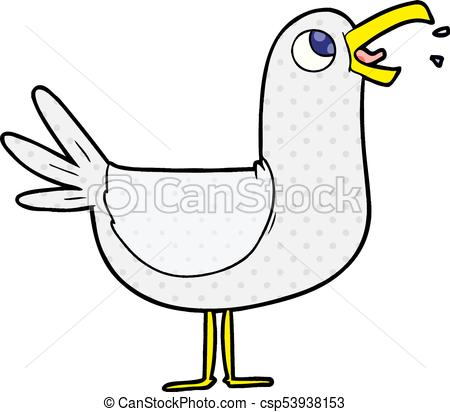 450x412 Cartoon Seagull - Seagull Cartoon Drawing