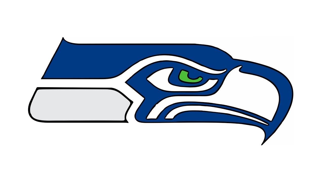 1280x720 How To Draw The Seattle Seahawks Logo - Seahawks Drawing