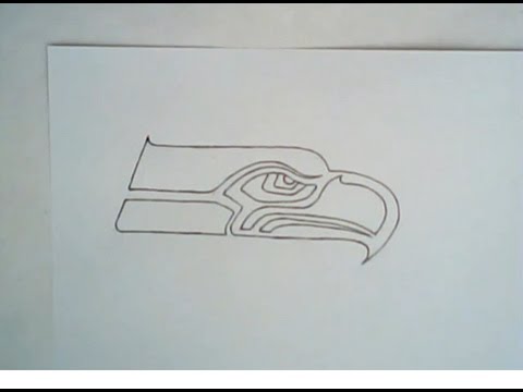 480x360 How To Draw Seattle Seahawks Logo - Seahawks Drawing