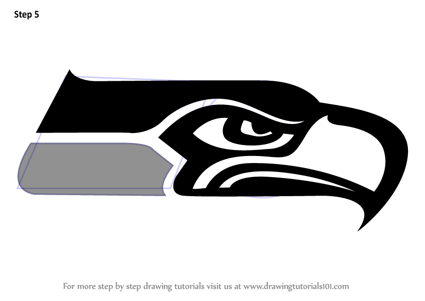 846x600 Learn How To Draw Seattle Seahawks Logo - Seahawks Drawing