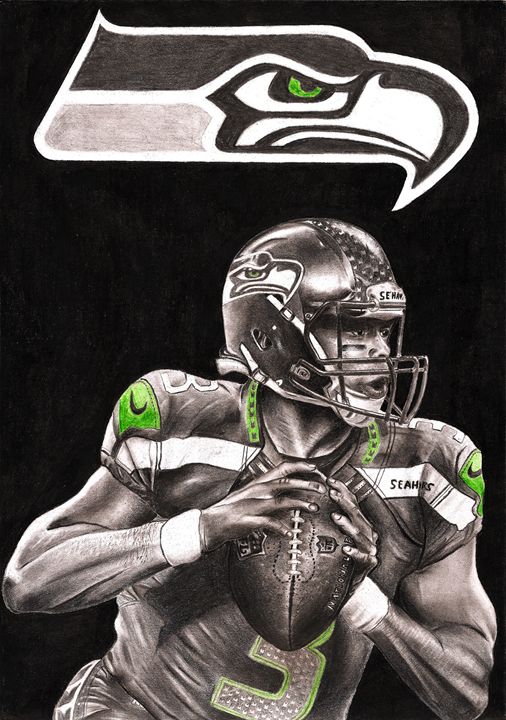 506x720 Seahawks Russell Wilson - Seahawks Drawing