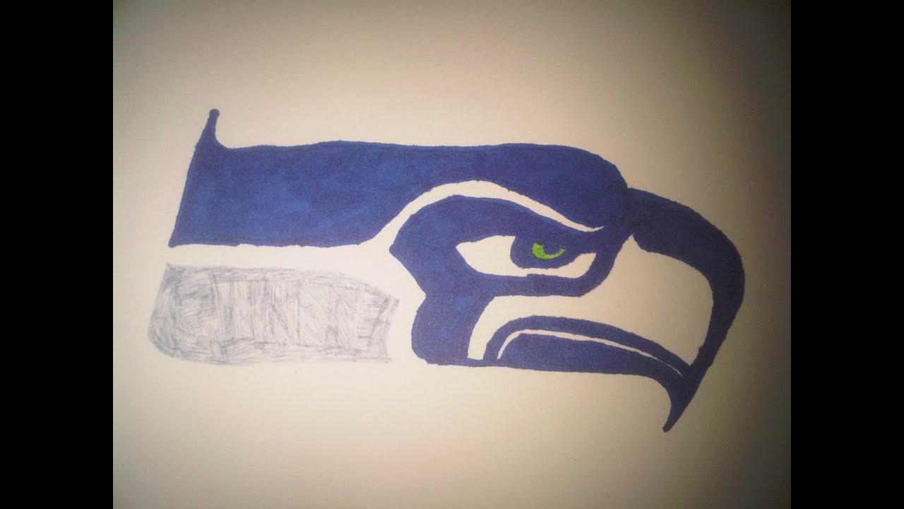 1280x720 how to draw the seattle seahawks logo - Seahawks Logo Drawing