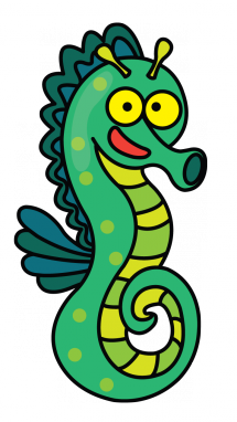 215x382 How To Draw A Seahorse, Easy Step - Seahorse Drawing Easy