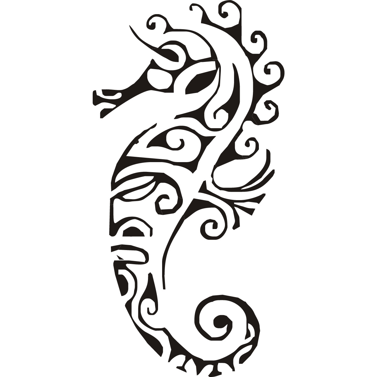 1200x1200 Seahorse Drawing Outline - Seahorse Drawing Easy