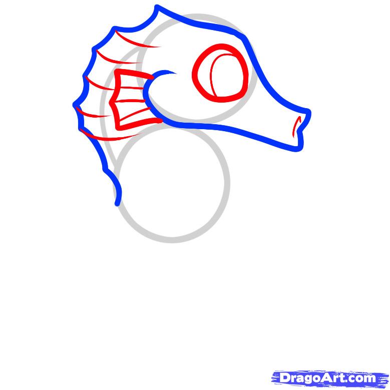 779x779 How To Draw A Seahorse For Kids, Step - Seahorse Drawing For Kids