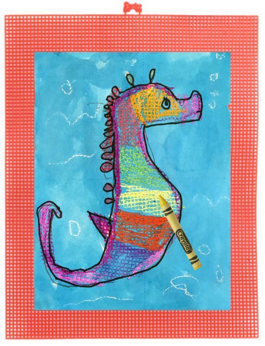 536x700 Seahorse Art Projects For Kids - Seahorse Drawing For Kids