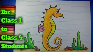 320x180 Seahorse Drawing For Kids - Seahorse Drawing For Kids
