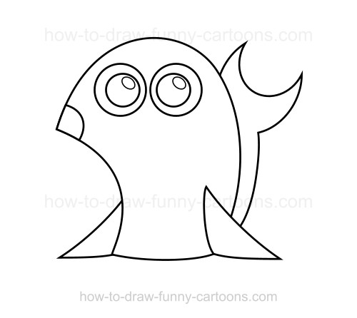 500x446 How To Draw A Seal - Seal Line Drawing