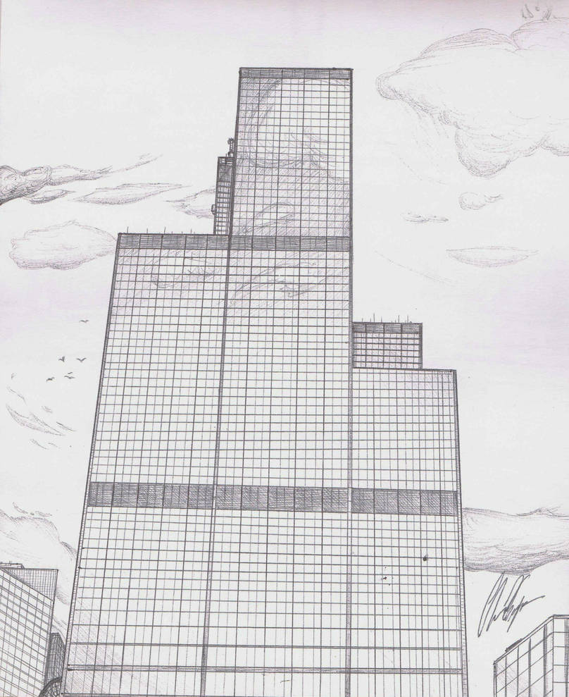 808x989 sears tower from bench - Sears Tower Drawing