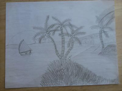 400x300 my seascape drawing - Seascape Drawing