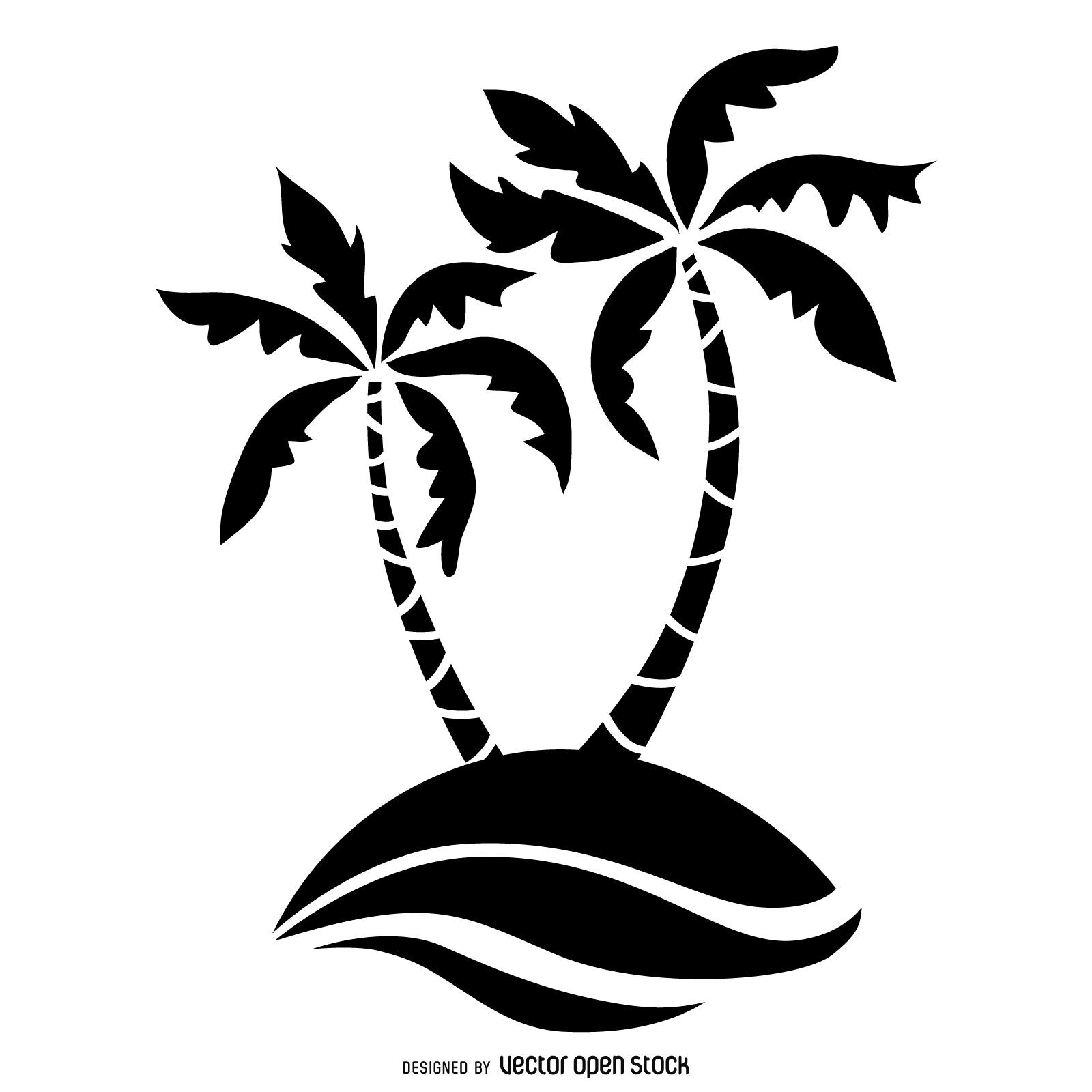 1600x1600 How To Draw A Palm Tree Step - Seashore Drawing
