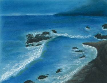 375x289 Seashore Drawing - Seashore Drawing