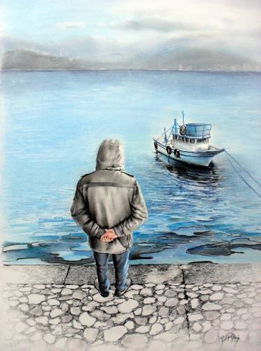 375x505 Seaside Drawing - Seaside Drawing