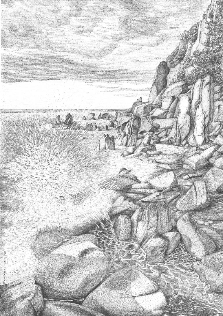 770x1094 Seaside Drawing - Seaside Drawing