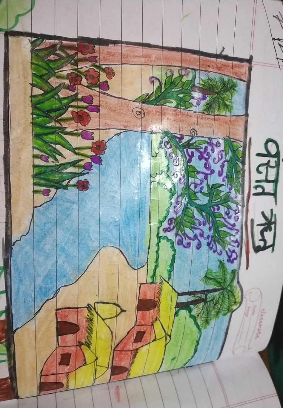 948x1365 Drawing Of Spring Season - Season Drawing