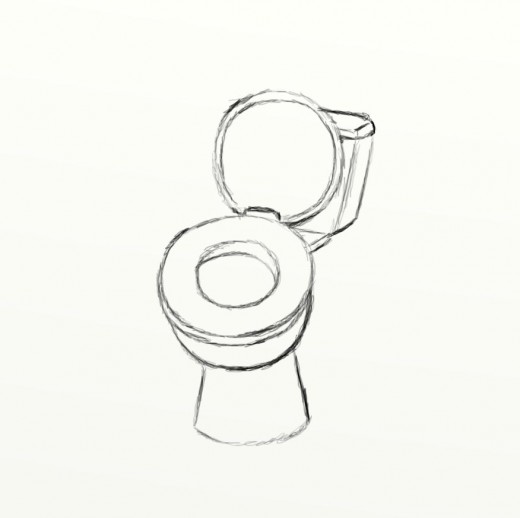 520x518 How To Draw A Toilet Seat Feltmagnet - Seat Drawing