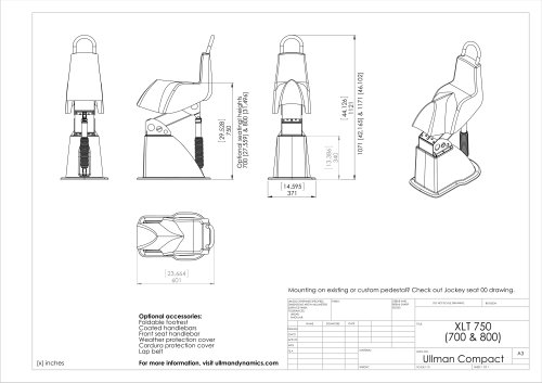 500x353 Ullman Compact Jockey Seat Drawing - Seat Drawing