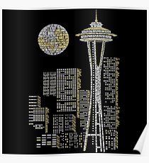 210x230 seattle drawing posters redbubble - Seattle Drawing