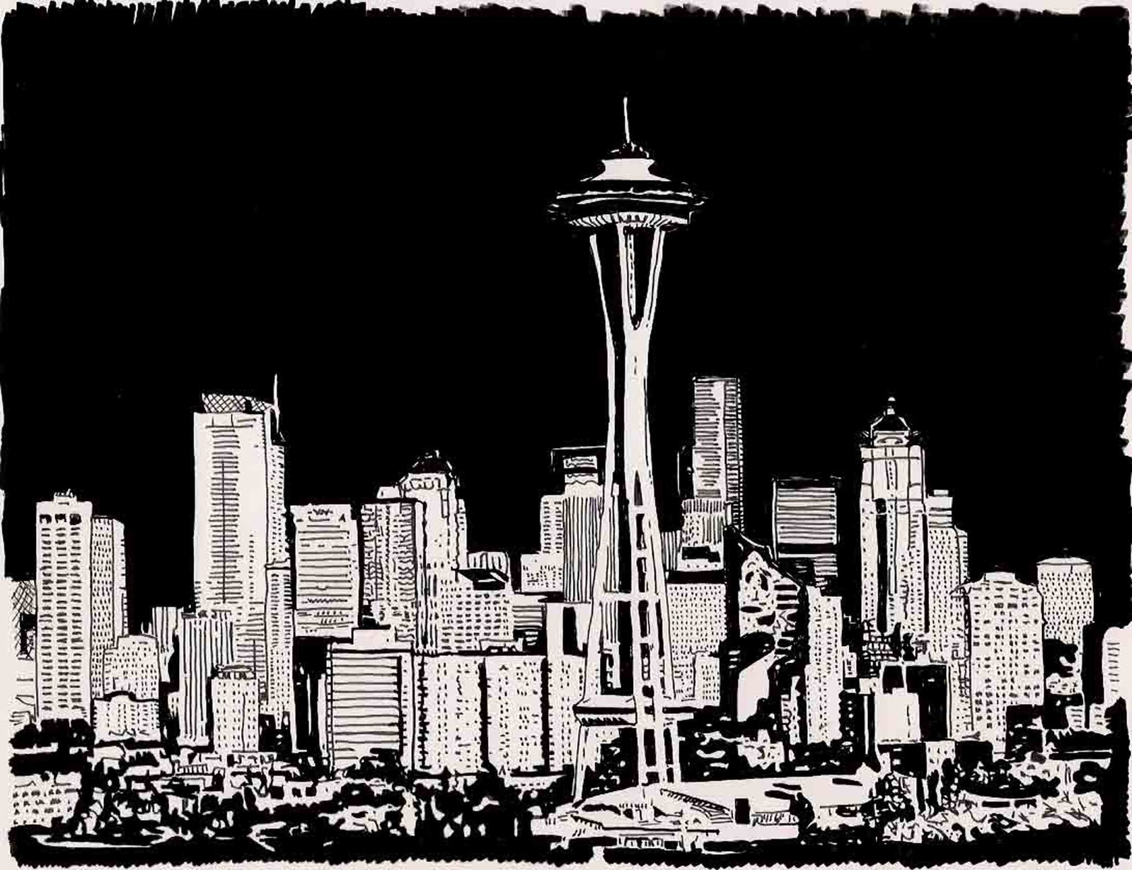 Seattle Drawing at PaintingValley.com | Explore collection of Seattle 