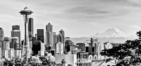 450x212 stunning seattle space needle artwork for sale on fine art prints - Seattle Drawing