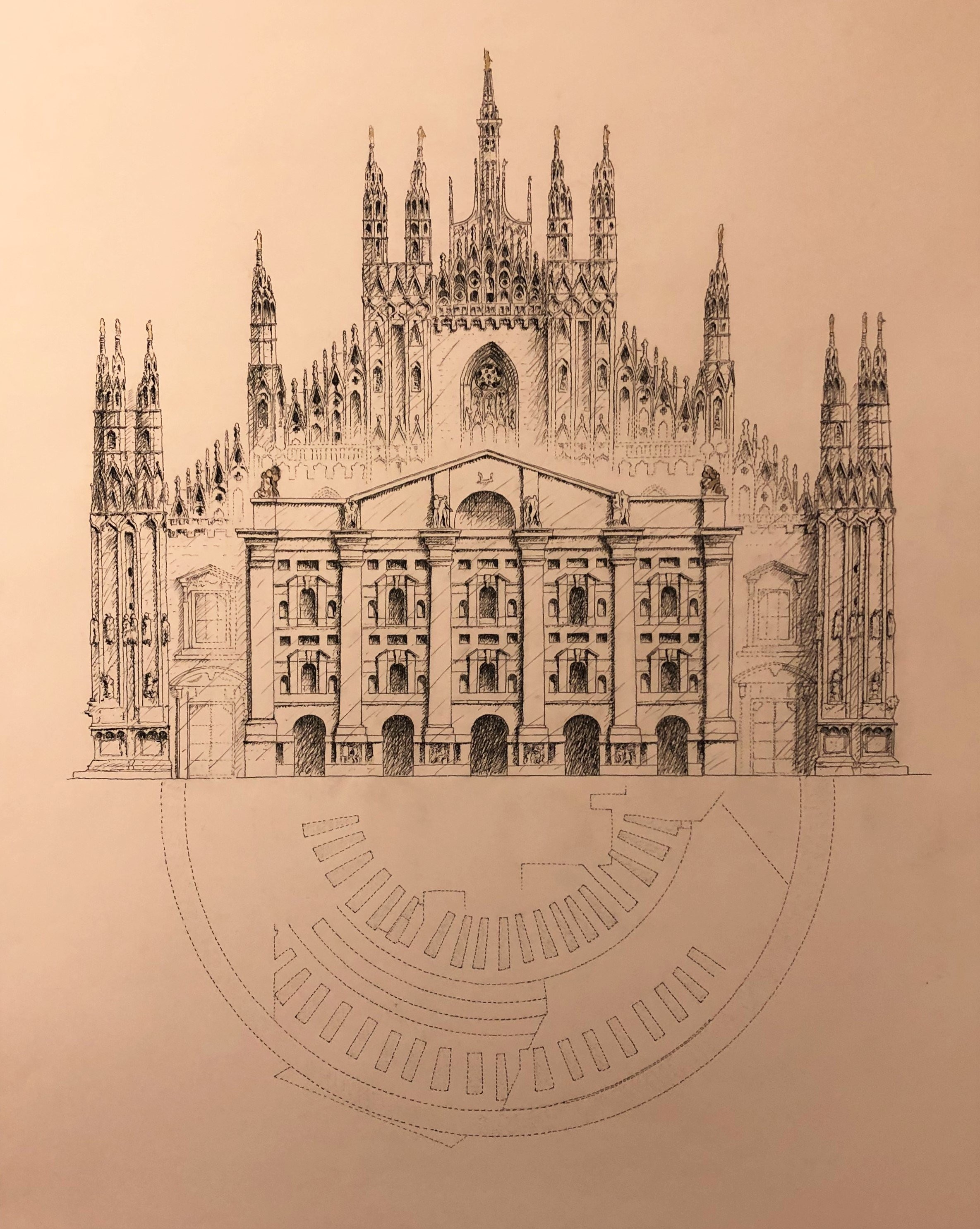 2369x2971 paolo lattaioli drawing the italian city - Seattle Drawing