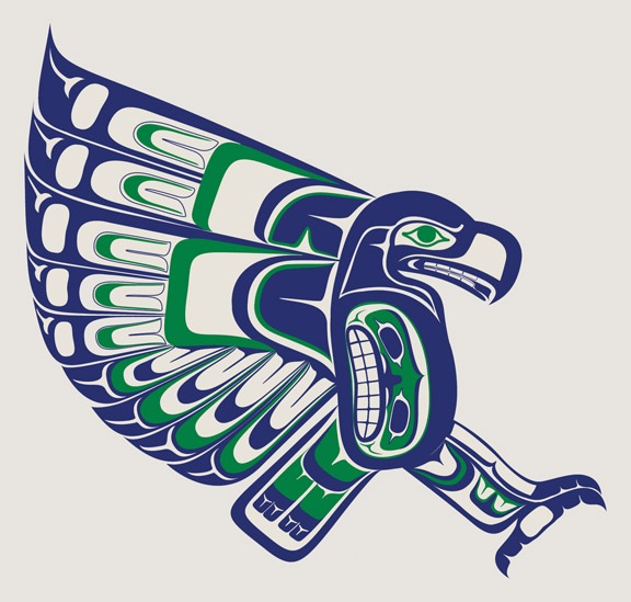 576x549 local seattle artist creates an amazing seahawks logo, drawing - Seattle Seahawks Drawings