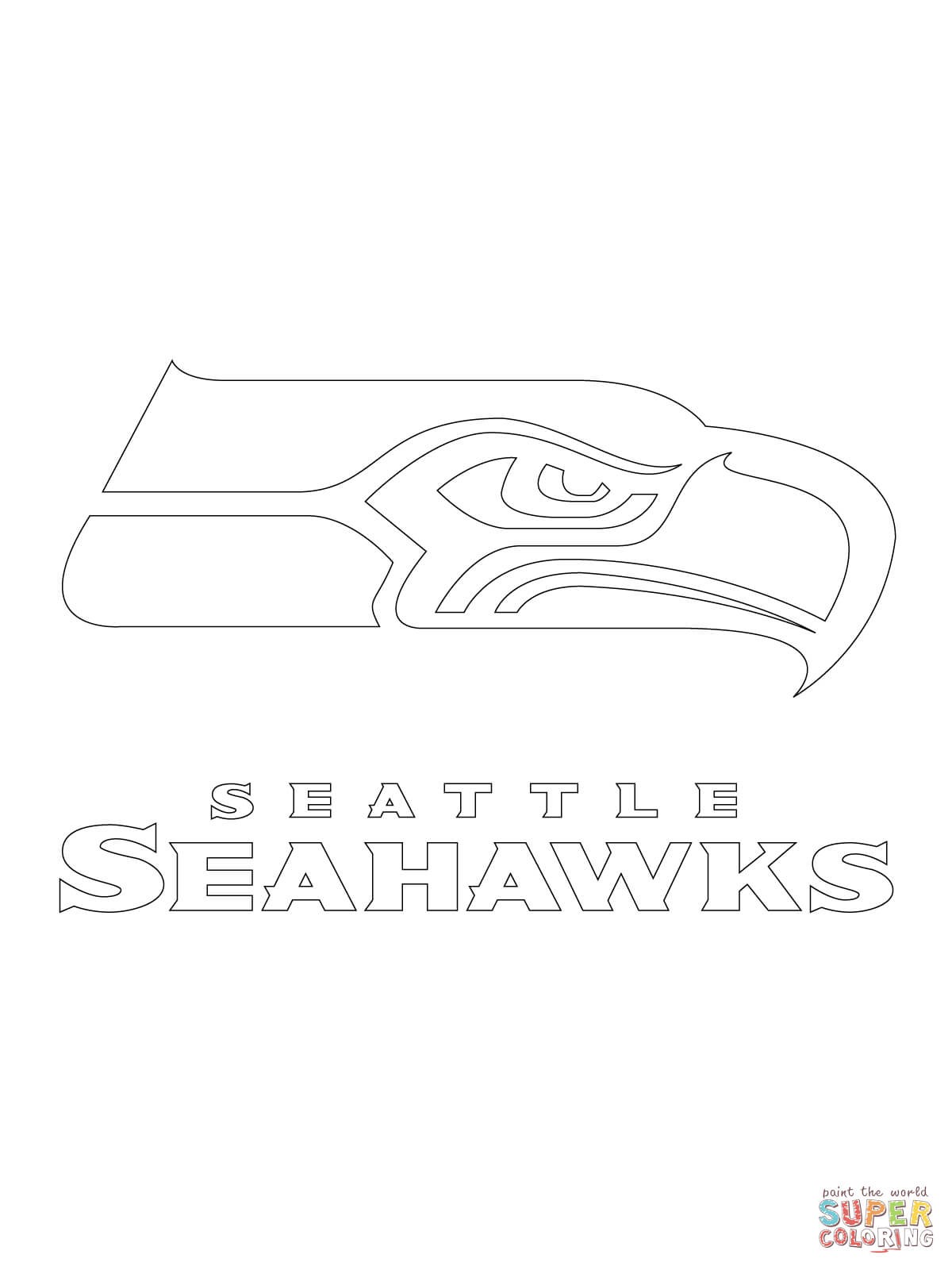 1200x1600 seattle seahawks logo coloring - Seattle Seahawks Drawings