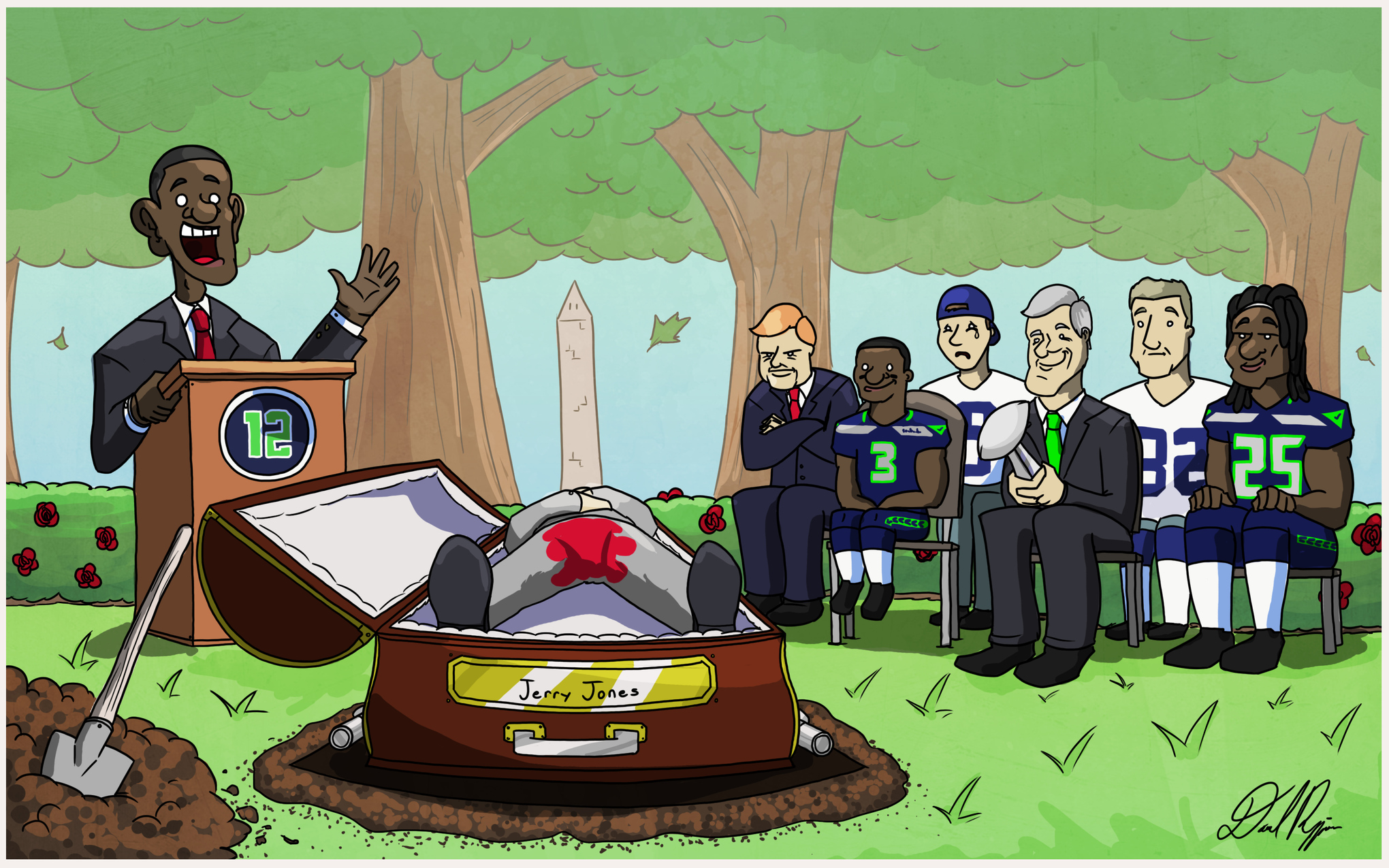 2040x1275 barack obama's white house speech to the seattle seahawks - Seattle Seahawks Drawings