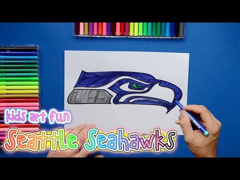 480x360 How To Draw The Seattle Seahawks Logo - Seattle Seahawks Logo Drawing