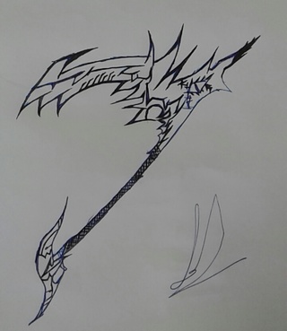 320x369 My Second Drawing For This Site It Is Based Off The Grim Reaper - Second Drawing