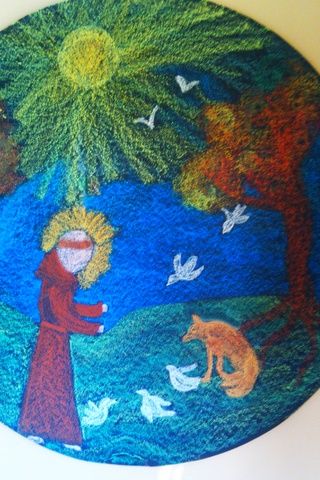 320x480 waldorf grade saint stories saint francis chalkboard - Second Grade Drawings