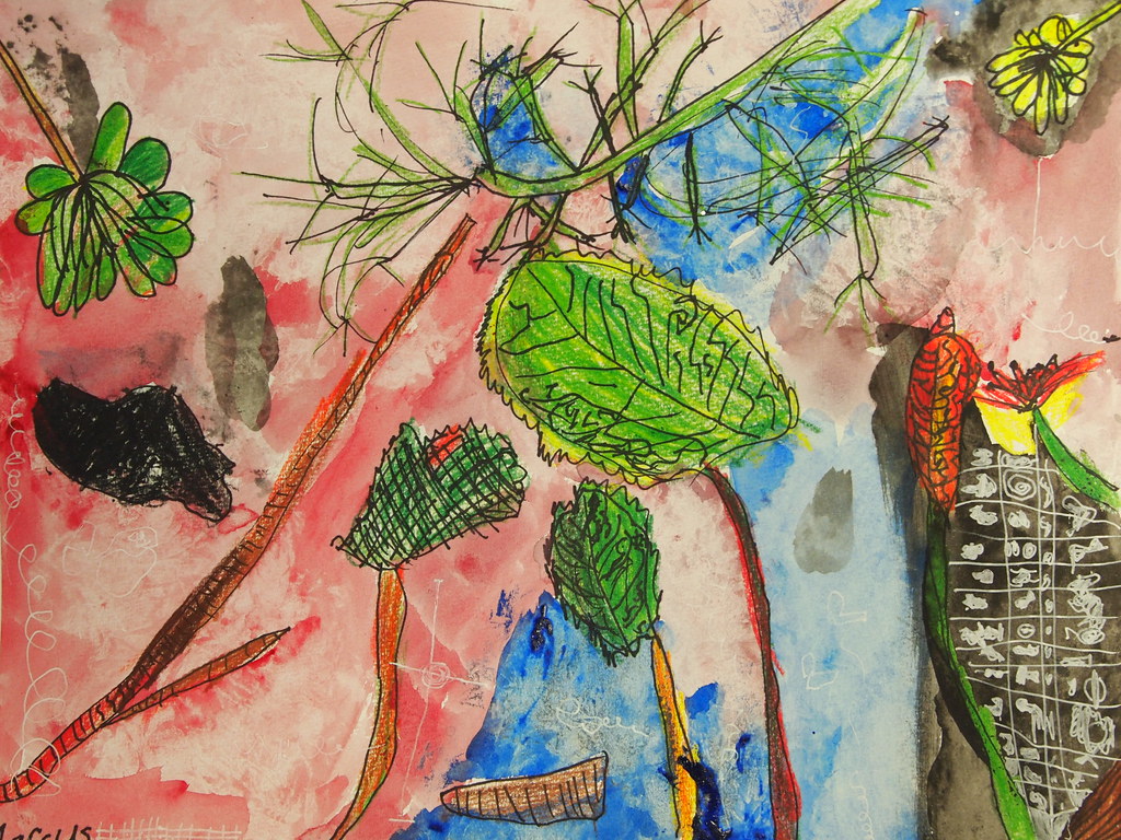 1024x768 second grade garden contour drawings shannah burton - Second Grade Drawings