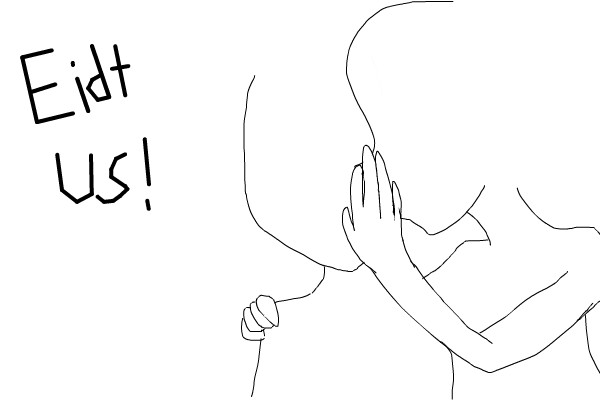 600x400 edit us pose telling something secret an anime speedpaint - Secret Drawing