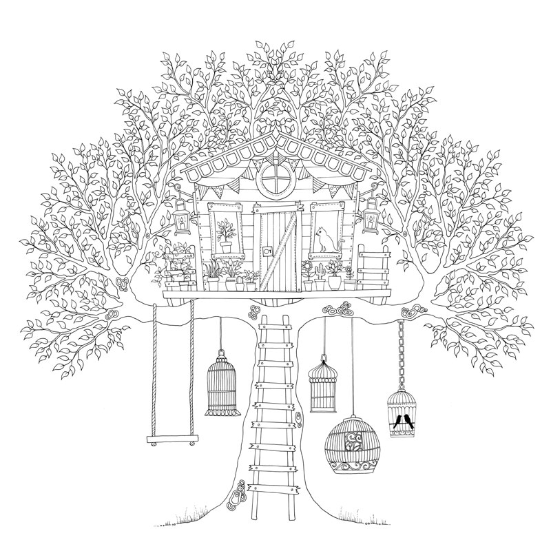 480+ Secret Garden Door Coloring Book HD