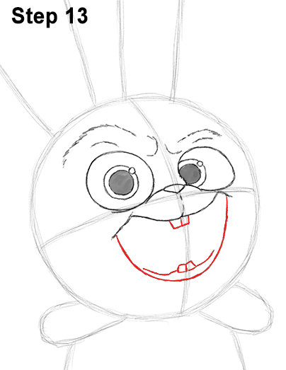 404x523 how to draw snowball from the secret life of pets - Secret Life Of Pets Drawing