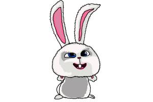 300x200 how to draw snowball from the secret of pets - Secret Life Of Pets Drawing