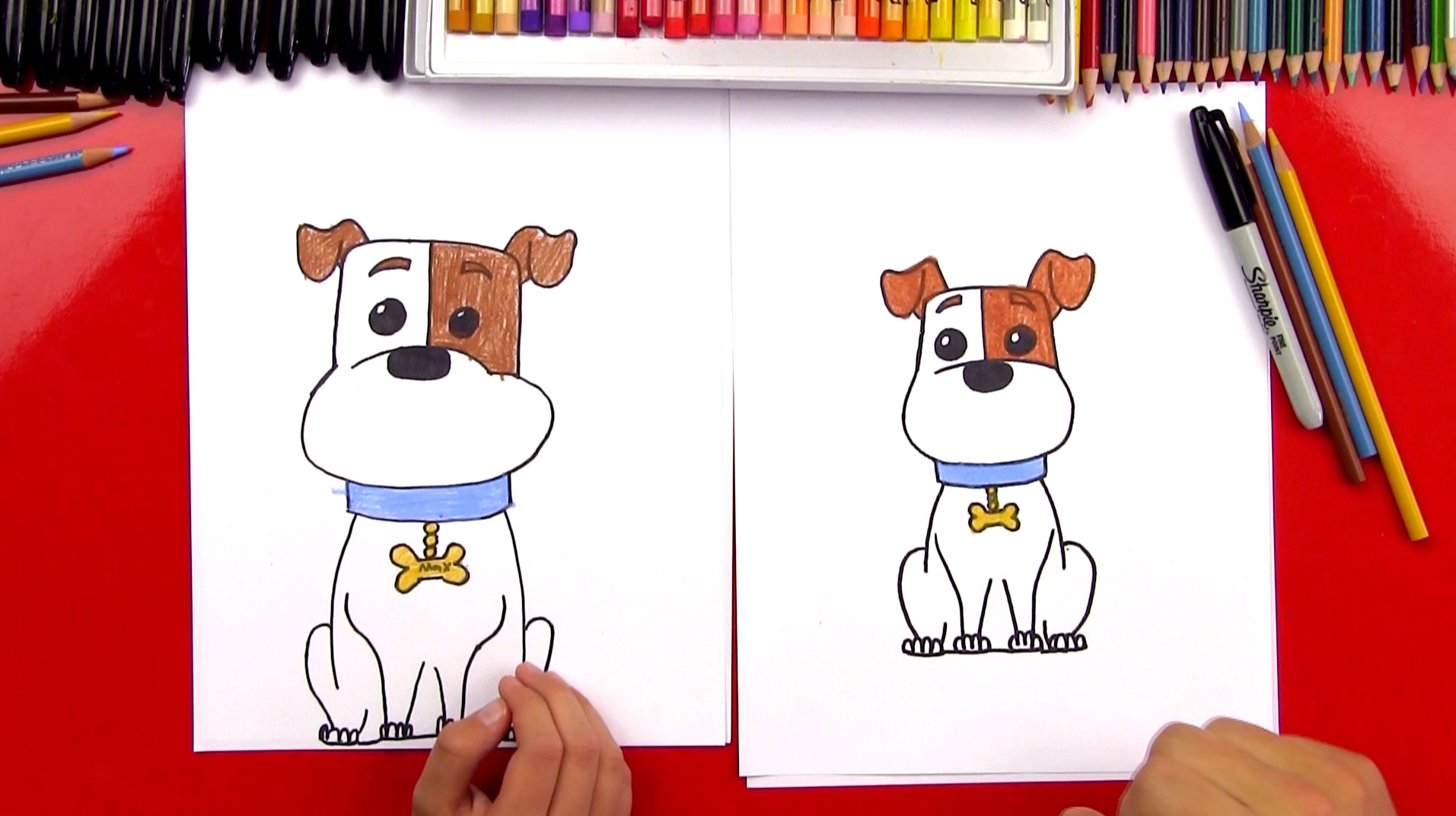 1913x1072 how to draw max from the secret life of pets - Secret Life Of Pets Drawing