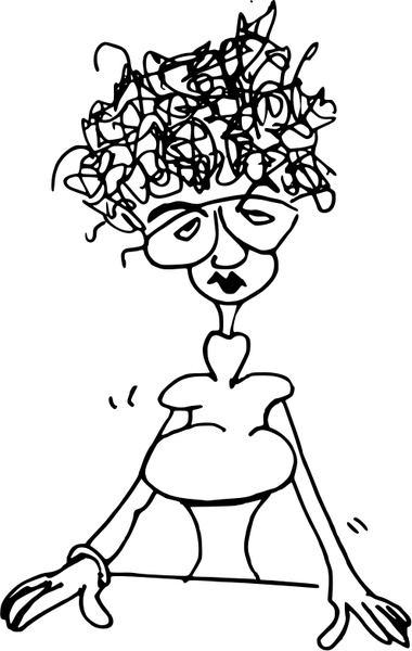 380x600 Secretary Free Vector In Open Office Drawing - Secretary Drawing