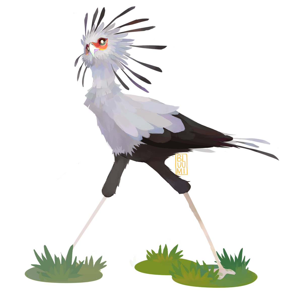 1136x1200 bluu hiatus on twitter weekly birb drawings ft the secretary - Secretary Drawing