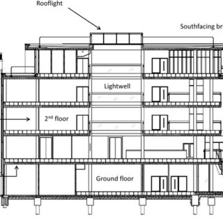 320x320 section drawing of the case study building download scientific - Section Drawing