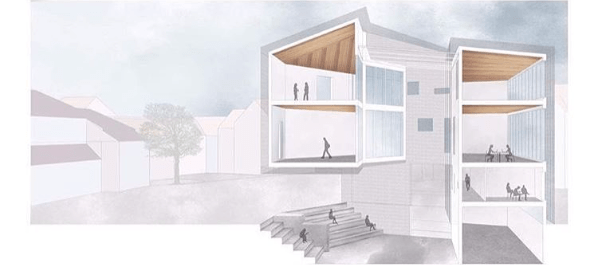 598x265 seven super architecture section drawings - Section Drawing Architecture
