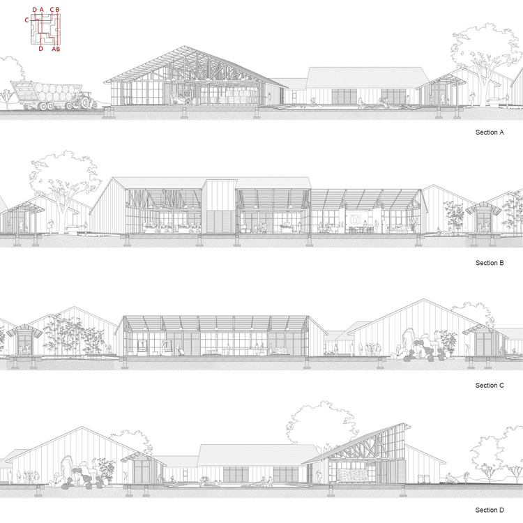 750x750 the best architecture drawings of archdaily - Section Drawing Architecture