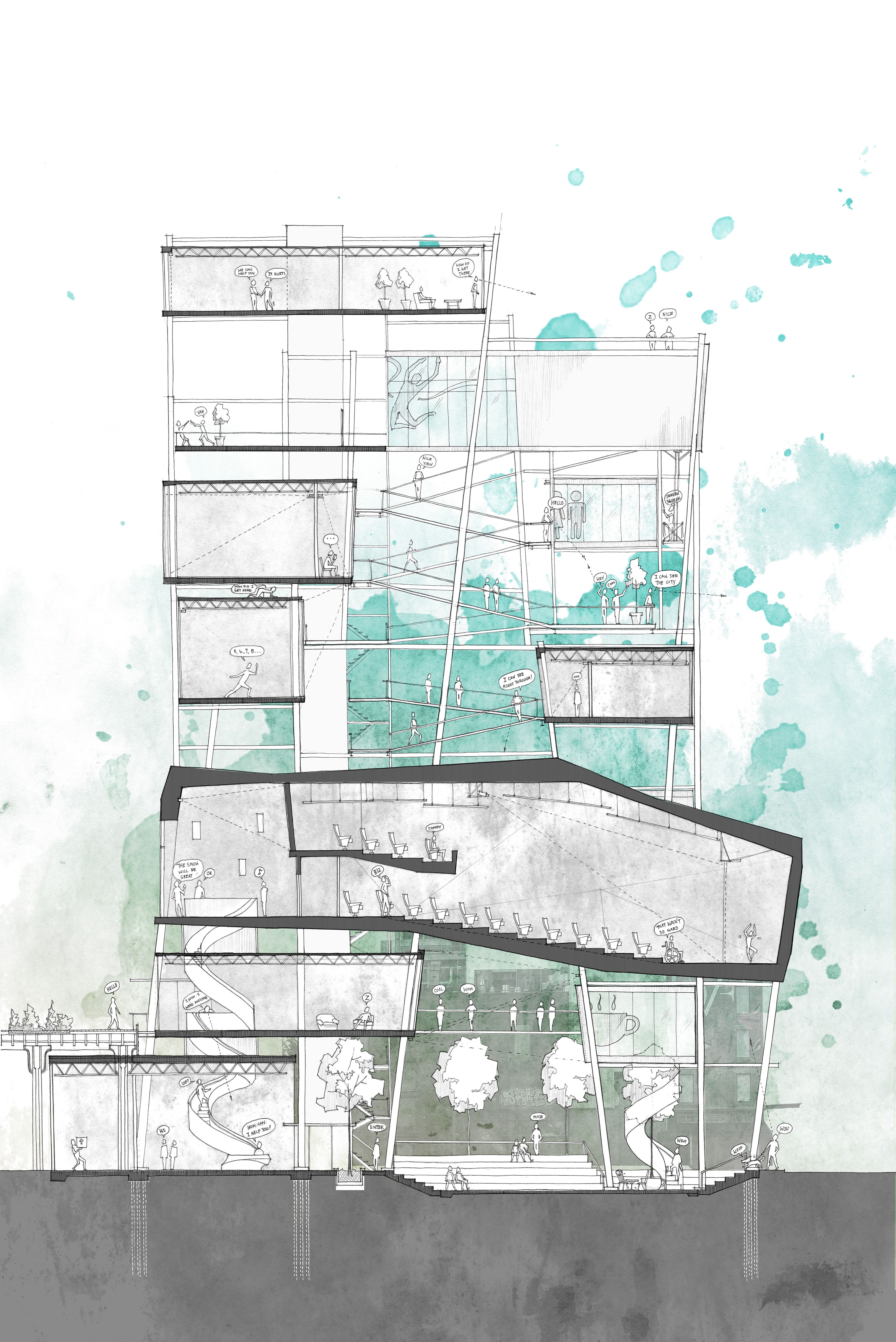 3840x5750 anne ma, nice section drawing studio section drawing - Section Drawing Architecture