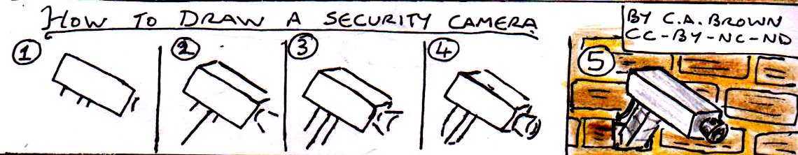 1140x222 How To Draw A Security Camera Pekoeblaze - Security Camera Drawing