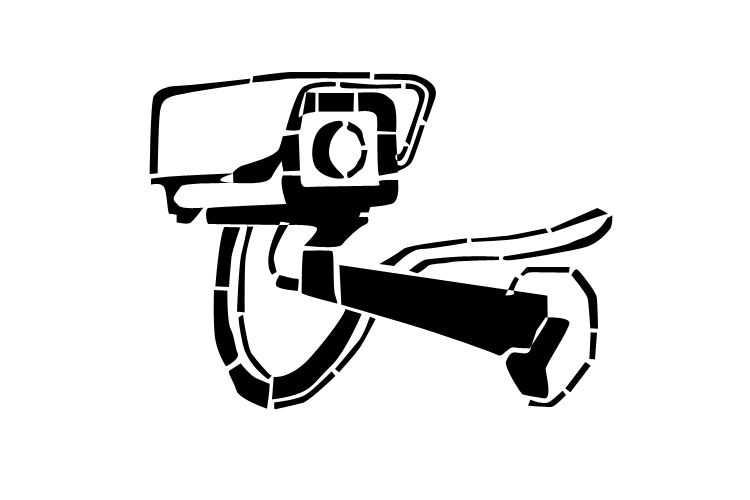 750x500 crafty in camera silhouette - Security Camera Drawing