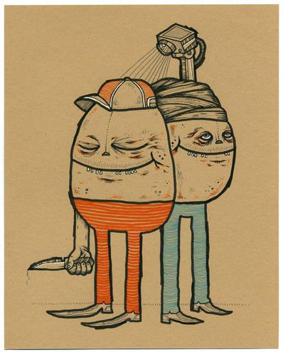 398x500 Security Camera Drawing I Ink - Security Camera Drawing